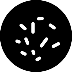 Bacterias View Sticker Outline Svg File, Free Vectors File